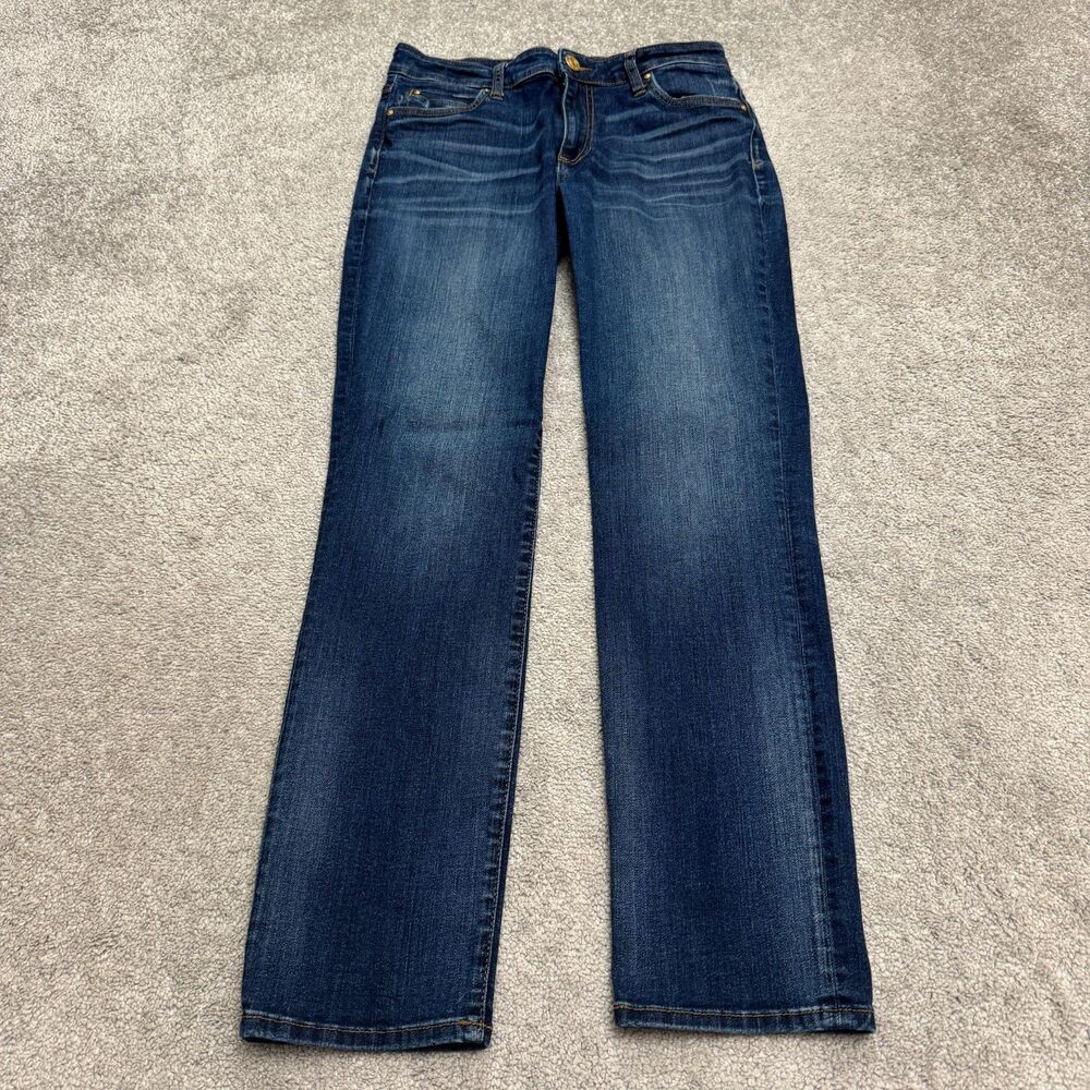 KUT From The Kloth Catherine Boyfriend Denim Jeans Womens 4 Blue Casual Stretch